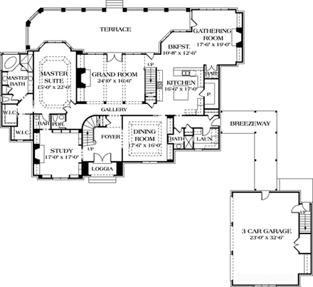 House Plan 85612 First Level Plan