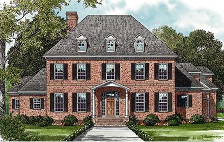Colonial Elevation of Plan 85620