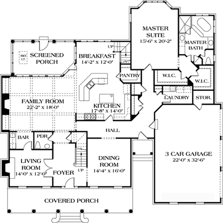 House Plan 85625 First Level Plan