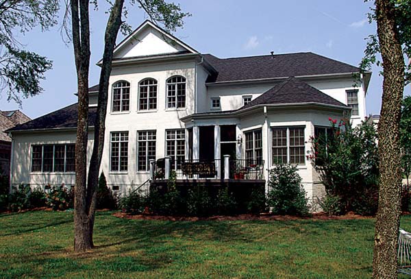 Colonial Traditional Rear Elevation of Plan 85631