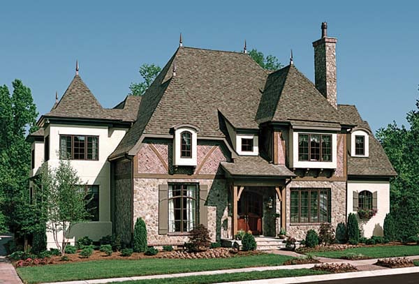 European Plan with 5448 Sq. Ft., 5 Bedrooms, 7 Bathrooms, 3 Car Garage Elevation