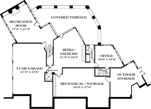 European Mediterranean Lower Level of Plan 85642