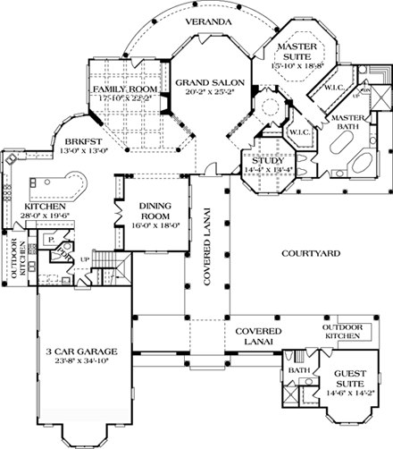 House Plan 85651 First Level Plan