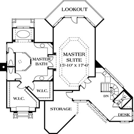 House Plan 85653 Third Level Plan