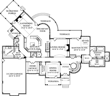 House Plan 85657 First Level Plan
