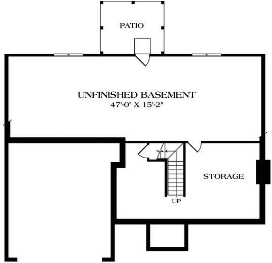 Traditional Lower Level of Plan 85661