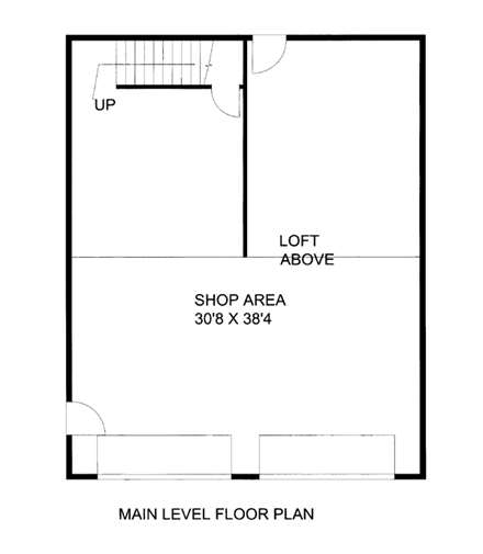 Garage Plan 85803 - 2 Car Garage First Level Plan