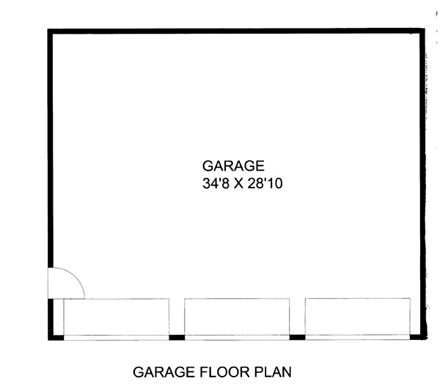 Garage Plan 85804 - 3 Car Garage First Level Plan