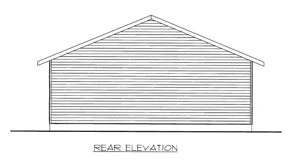  Rear Elevation of Plan 85804