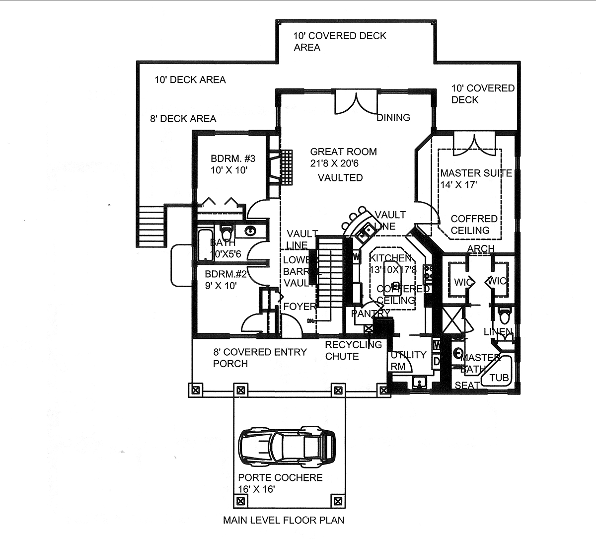 Contemporary European Traditional Level One of Plan 85835