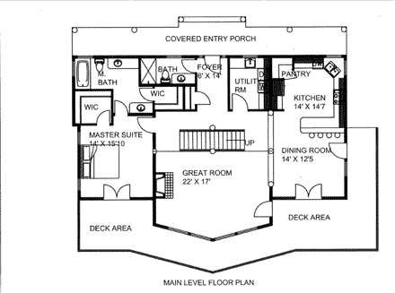 House Plan 85846 First Level Plan