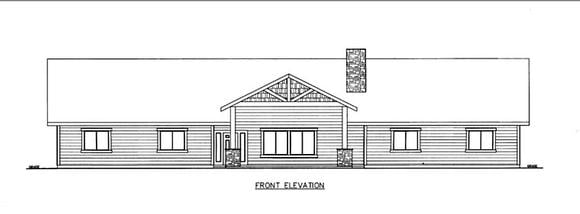 House Plan 85856 Elevation