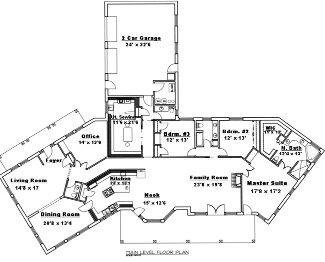 Contemporary Level One of Plan 85860