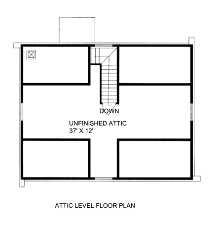 House Plan 85871 Second Level Plan