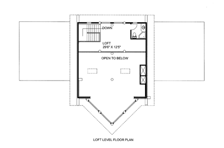 House Plan 85872 Second Level Plan