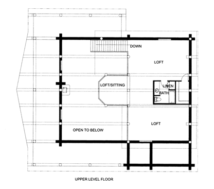 House Plan 85875 Second Level Plan