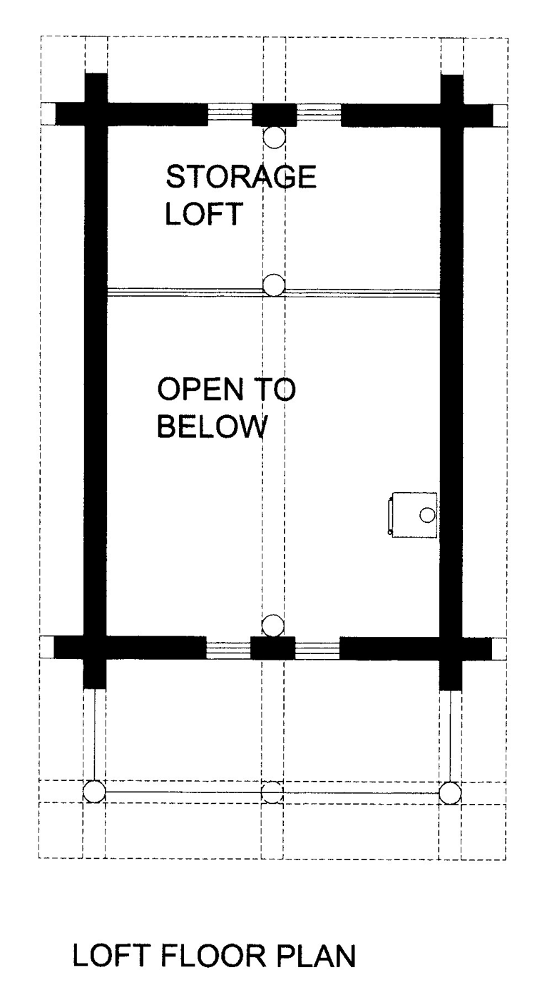 Cabin Log Level Two of Plan 85877