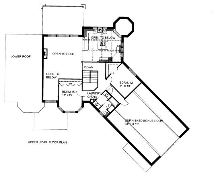 Contemporary Level Two of Plan 85886