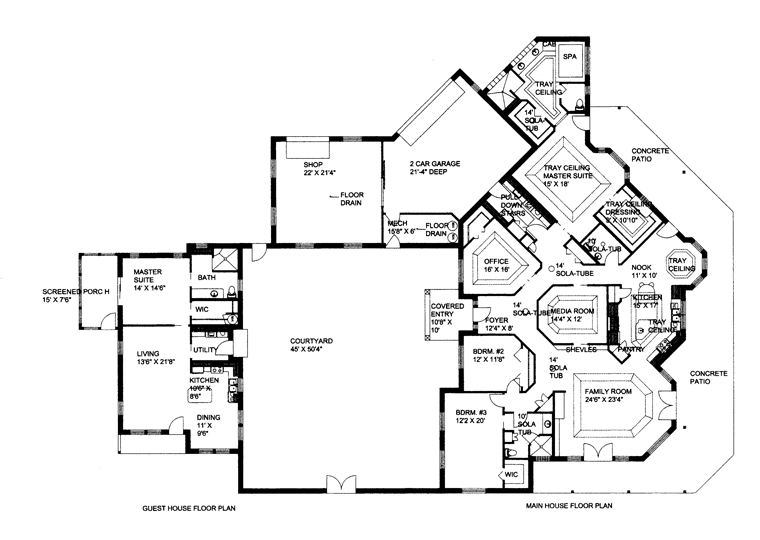 Contemporary Level One of Plan 85888