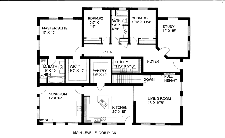 Contemporary Level One of Plan 85895