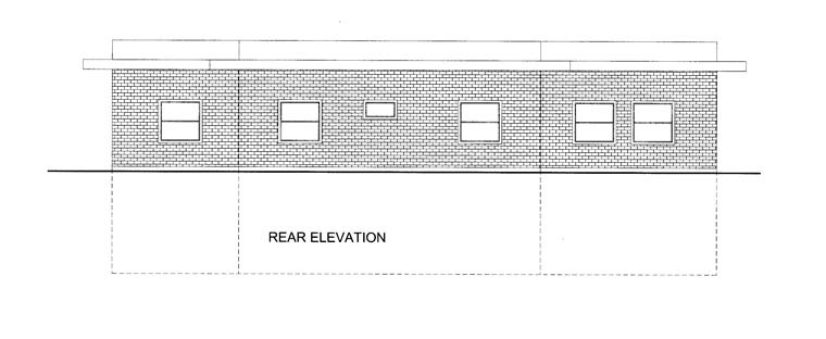 Contemporary Rear Elevation of Plan 85895