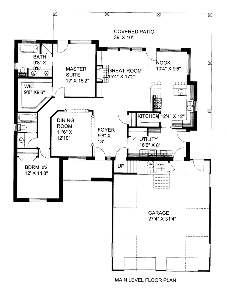 Contemporary Level One of Plan 85896