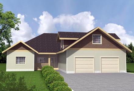 Contemporary Elevation of Plan 85896