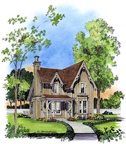 House Plan 86001 Elevation