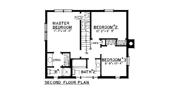 Country Farmhouse Southern Level Two of Plan 86007
