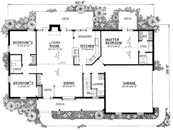 Ranch Level One of Plan 86010