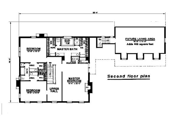 Colonial Southern Level Two of Plan 86017