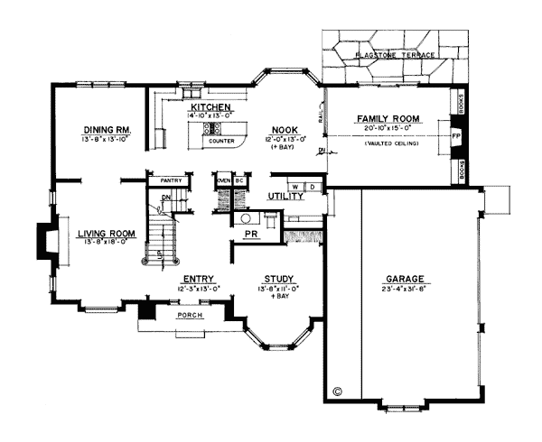 European Tudor Level One of Plan 86020