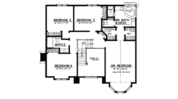 European Tudor Level Two of Plan 86020