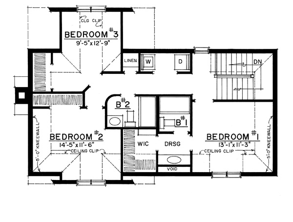 Bungalow Craftsman Level Two of Plan 86029