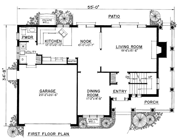 Country Traditional Level One of Plan 86032