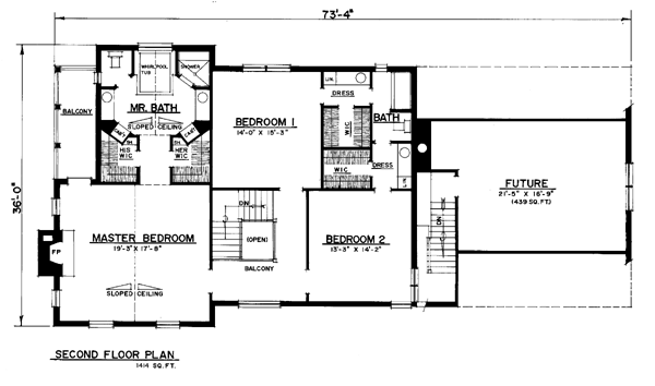 Traditional Level Two of Plan 86035