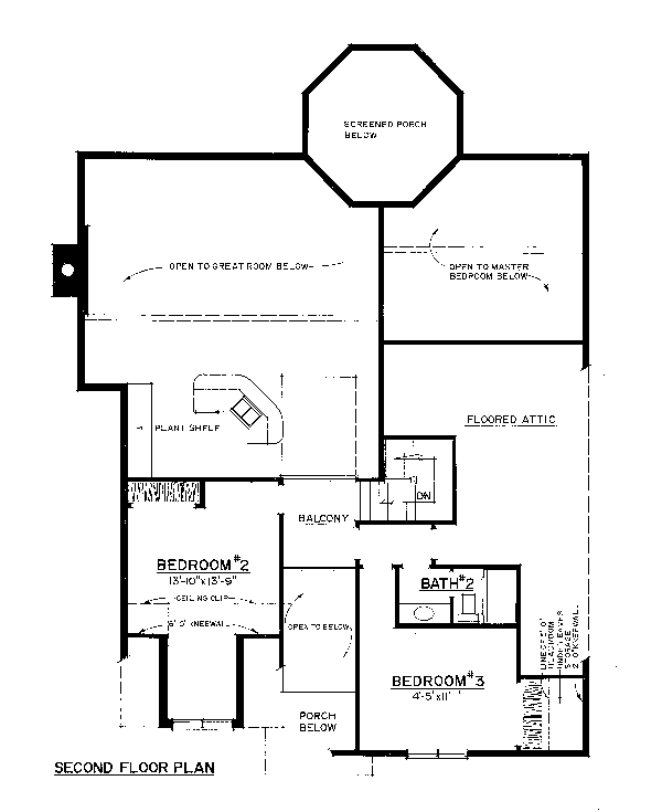 Traditional Level Two of Plan 86042
