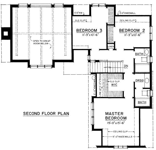 Tudor Level Two of Plan 86048