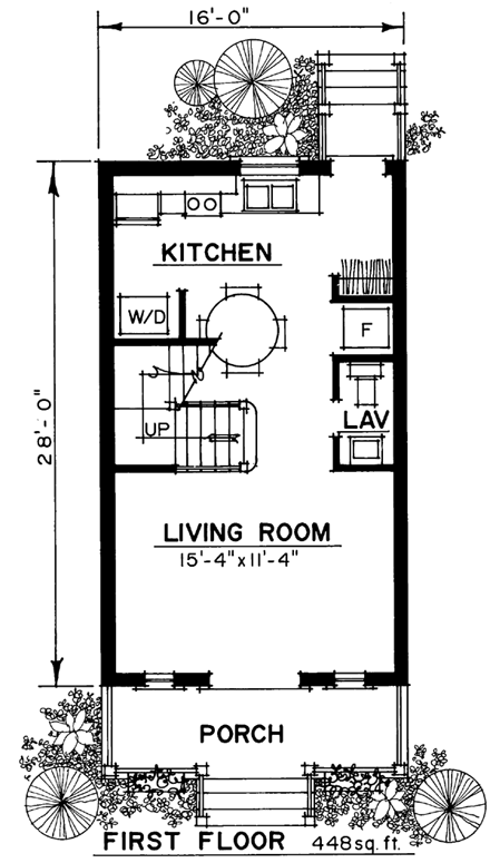 House Plan 86049 First Level Plan