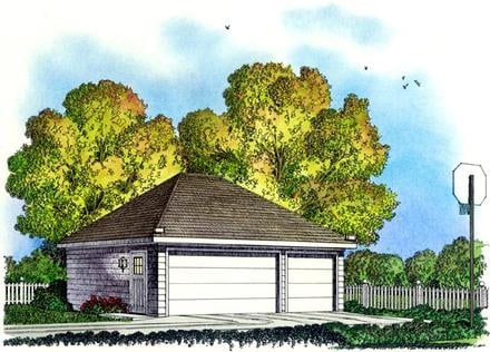 Garage Plan 86059 - 3 Car Garage Elevation