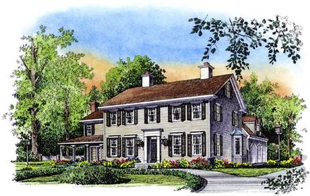 Colonial Elevation of Plan 86060