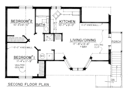 Garage Plan 86061 - 3 Car Garage Apartment Second Level Plan