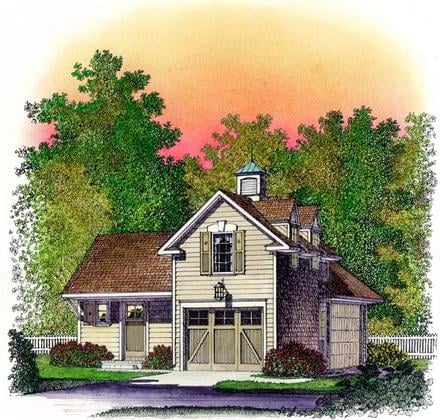 Cape Cod Colonial Cottage Farmhouse Traditional Elevation of Plan 86064
