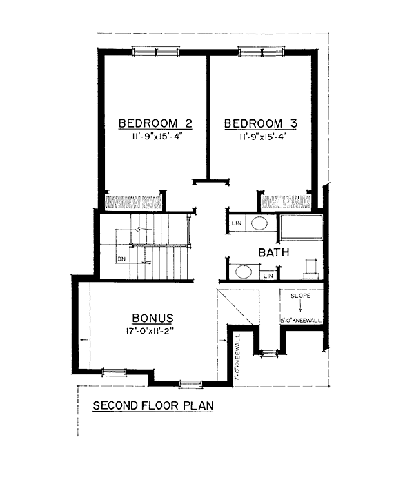 Cottage Country Traditional Level Two of Plan 86079