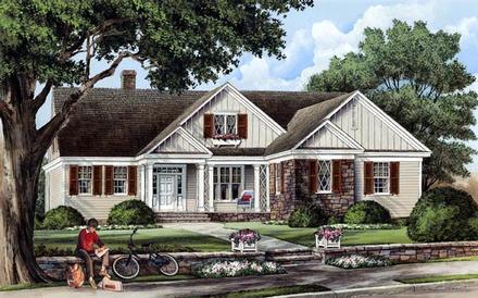 Cottage Country Craftsman Traditional Elevation of Plan 86103