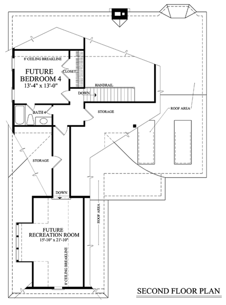House Plan 86108 Second Level Plan