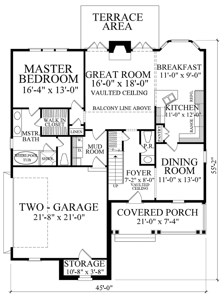 Bungalow Cape Cod Cottage Country Craftsman Level One of Plan 86109