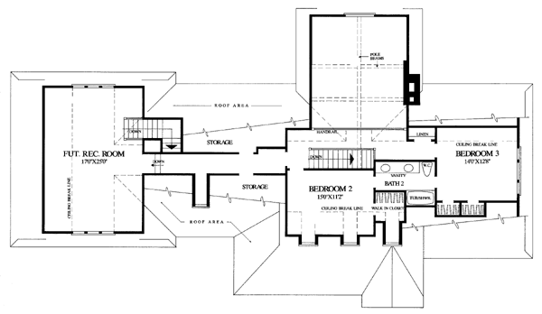 Country Craftsman Southern Level Two of Plan 86111