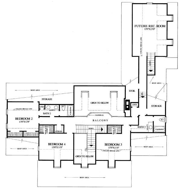 Country Southern Traditional Level Two of Plan 86116