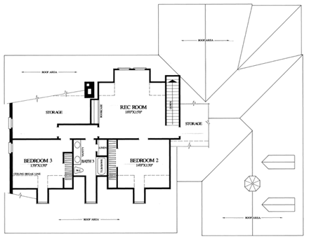 House Plan 86118 Second Level Plan